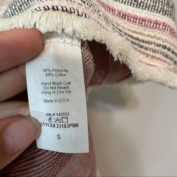 W5 Boho Fringe Tapestry Blouse New - Picture 4 of 8